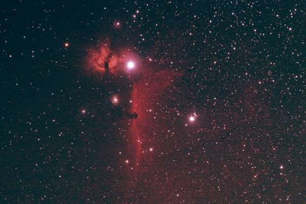 Zeta Orionis, the Flame Nebula and the Horsehead Nebula; Credit © Juergen Schmoll
